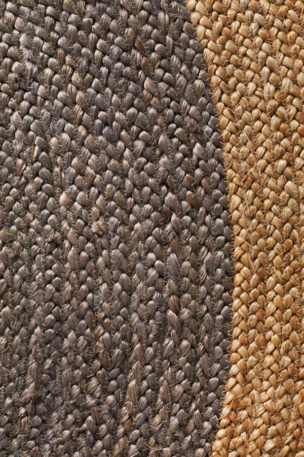 Jute Fibre Circle Rug Close up Photo