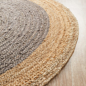 Jute Fibre Circle Rug Design