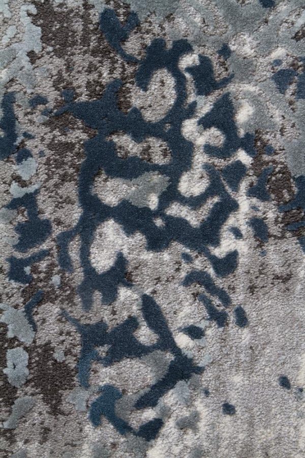 Modern Area Rug | Colour Blue/Grey/White