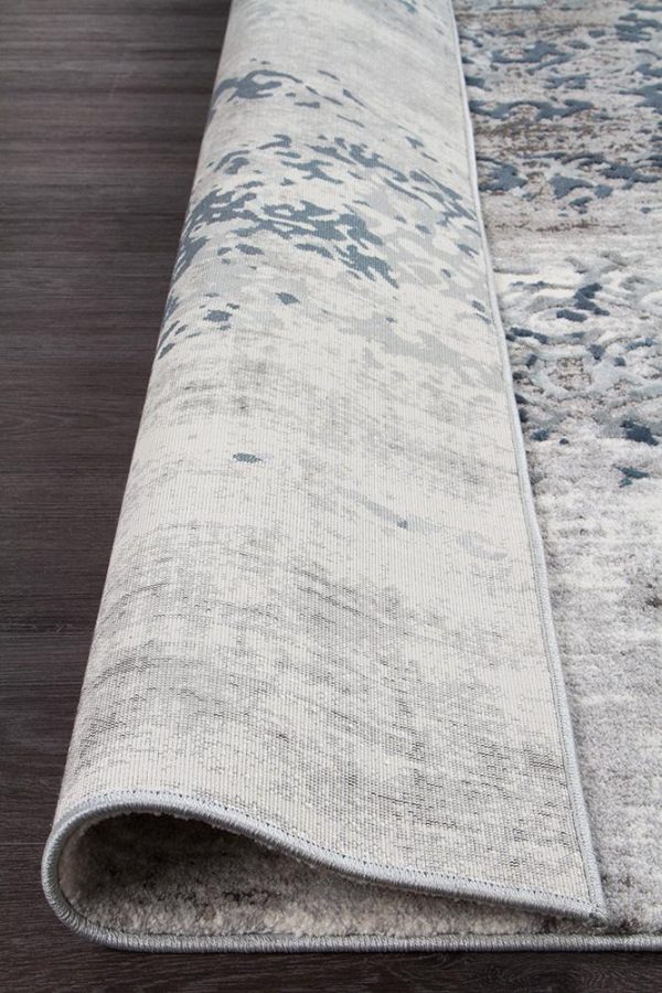 Modern Area Rug | Colour Blue/Grey/White