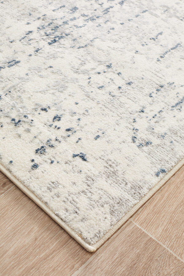 Contemporary Area Rug | Colour White/Blue/Grey