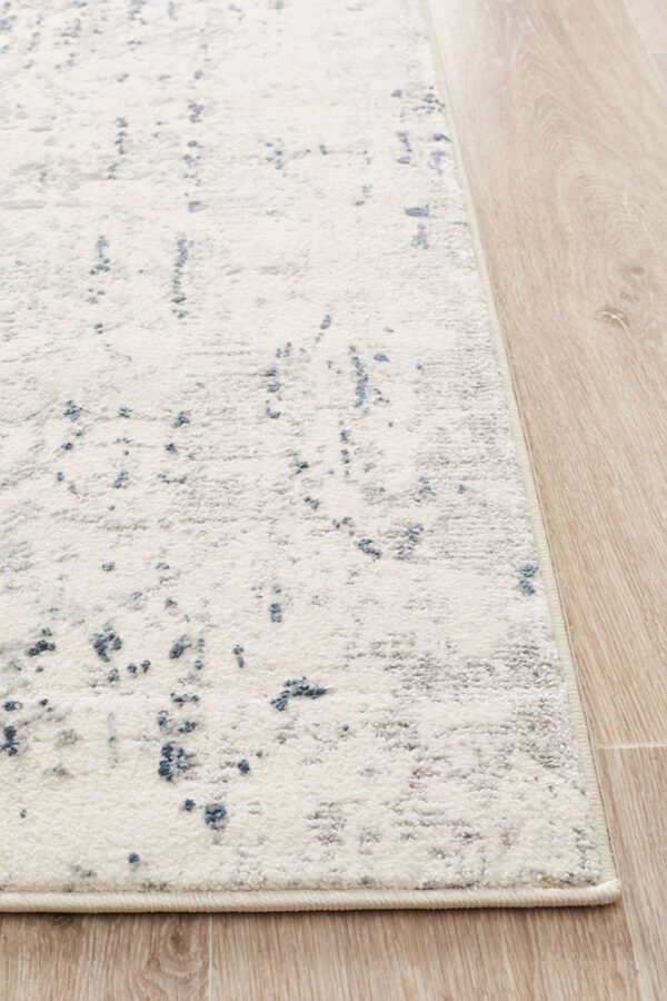 Contemporary Area Rug | Colour White/Blue/Grey