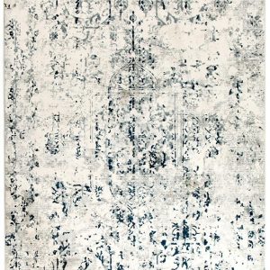 Contemporary Area Rug | Colour White/Blue/Grey