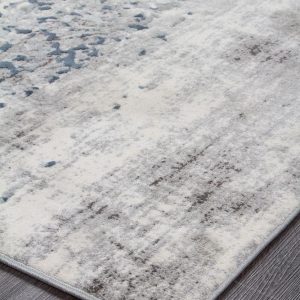 Contemporary Area Rug | Colour White/Blue/Grey