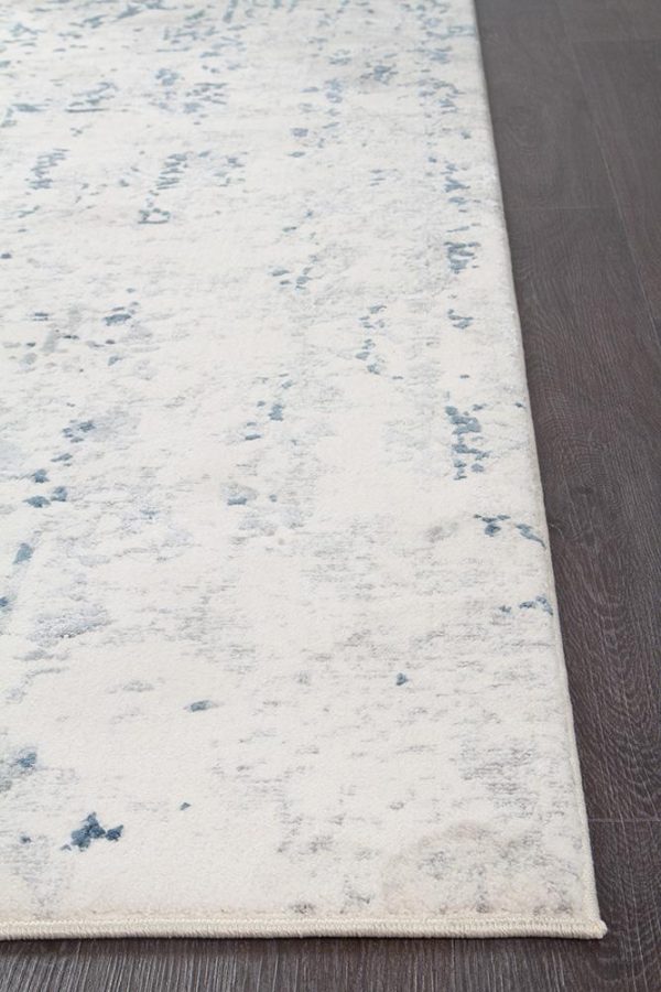 Contemporary Area Rug | Colour White/Blue/Grey