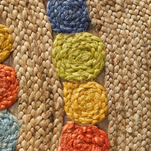 Little Miss Daisy Jute Rug Close up Photo