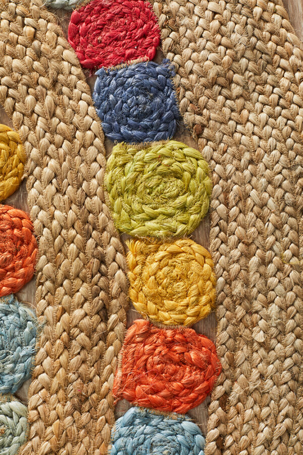 Little Miss Daisy Jute Rug Close up Photo