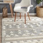 Ivory Bone Textured Rug