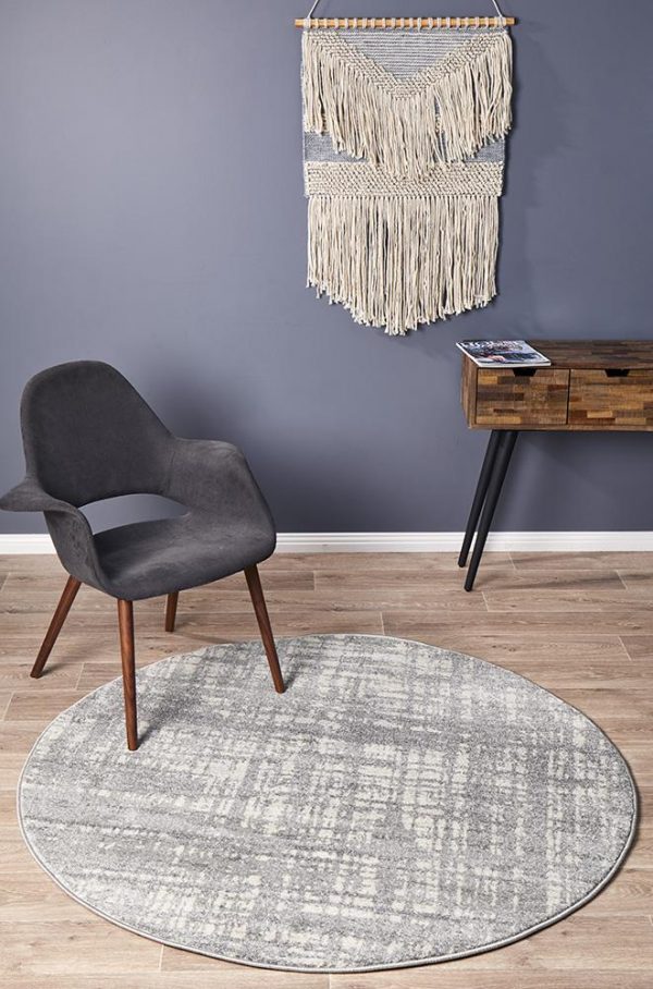 Abstract Rug | Colour Silver Grey | With Various Sizes