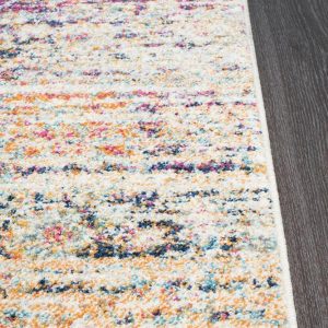Multi Faded Flower Rug