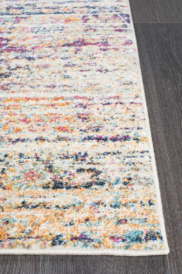 Multi Faded Flower Rug
