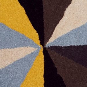 Crystal Designer Wool Blue Rug