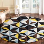 Crystal Designer Wool Blue Rug