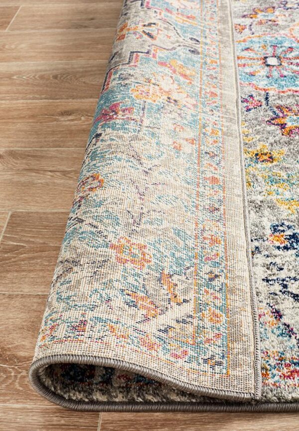 Multi Coloured Furniture Rug backing