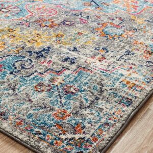Multi Coloured Furniture Rug corner view
