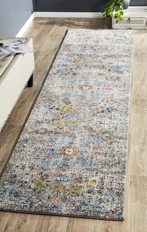 Multi Coloured Furniture Rug runner