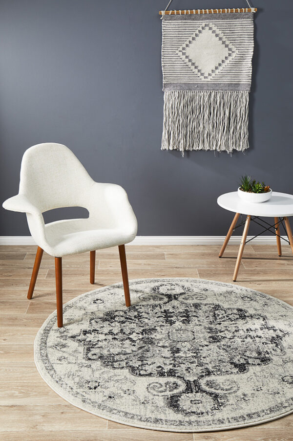 Museum Design Shaded Rug Round