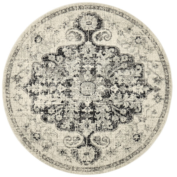 Museum Design Shaded Rug round full view