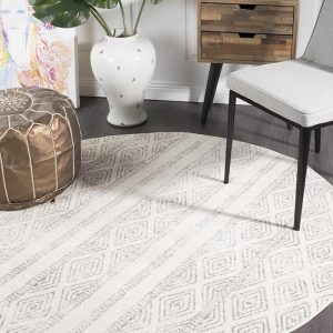 White Grey | Tribal Area Rug
