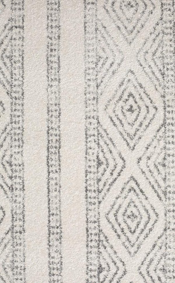 Grey White Grey | Tribal Area Rug