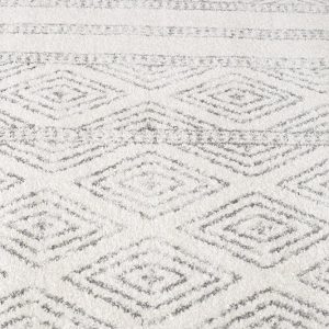 Grey White Grey | Tribal Area Rug