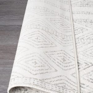 Grey White Grey | Tribal Area Rug