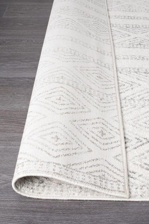 Grey White Grey | Tribal Area Rug