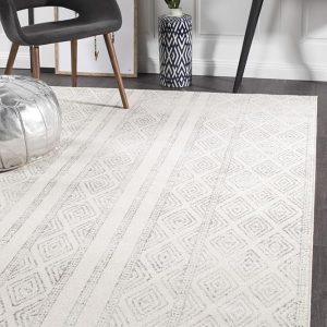 White Grey | Tribal Area Rug