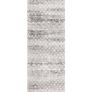 Dark Grey Tribal Flooring Rug