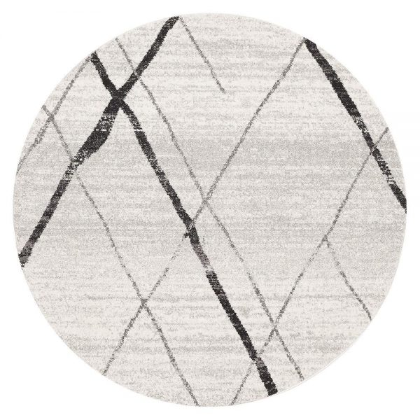 Grey Floor Rug Colour White Grey