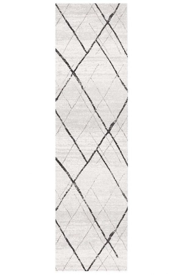Grey Floor Rug Colour White Grey