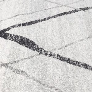 Grey Floor Rug Colour White Grey