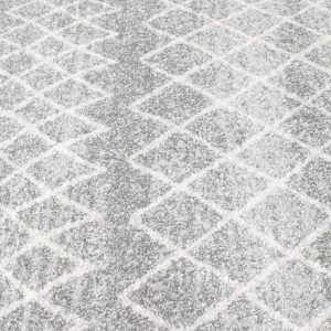Silver Floor Rug Silver Coloured