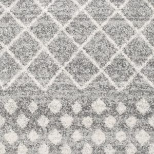 Silver Floor Rug Silver Coloured