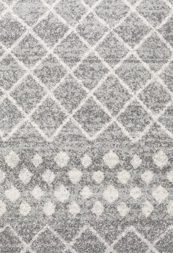 Silver Floor Rug Silver Coloured