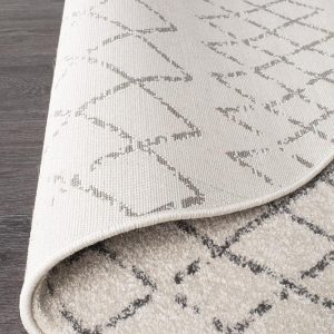 Floor Rug | White-Grey Coloured