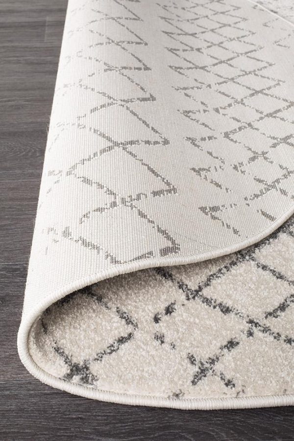Floor Rug | White-Grey Coloured