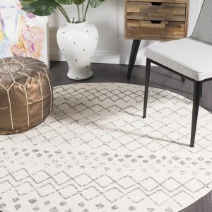 Floor Rug | White-Grey Coloured