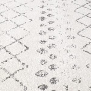 Floor Rug | White-Grey Coloured