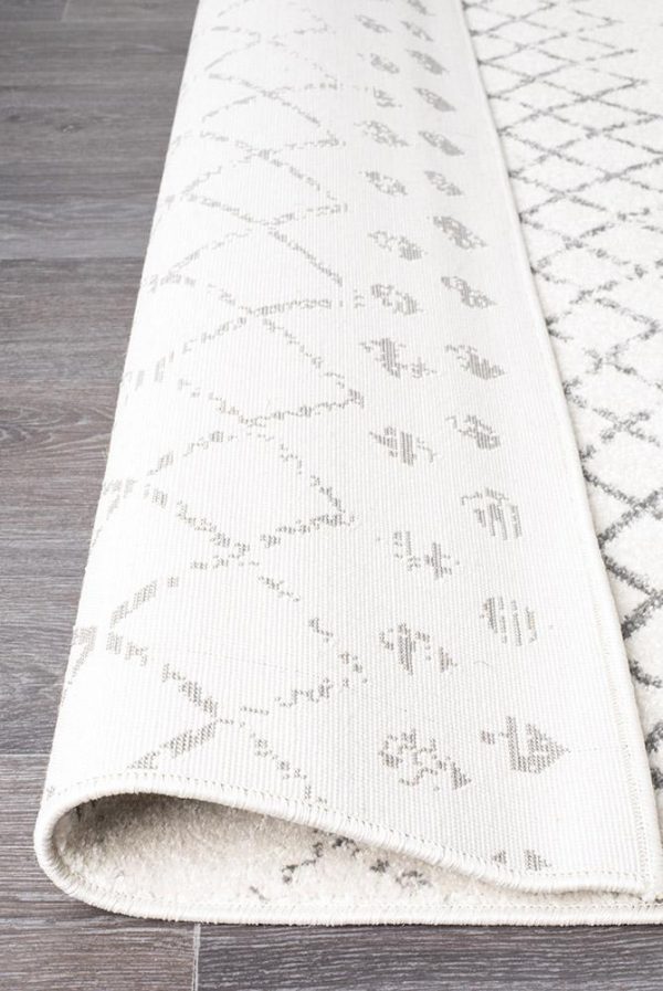 Floor Rug | White-Grey Coloured