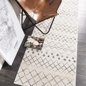 Floor Rug | White-Grey Coloured