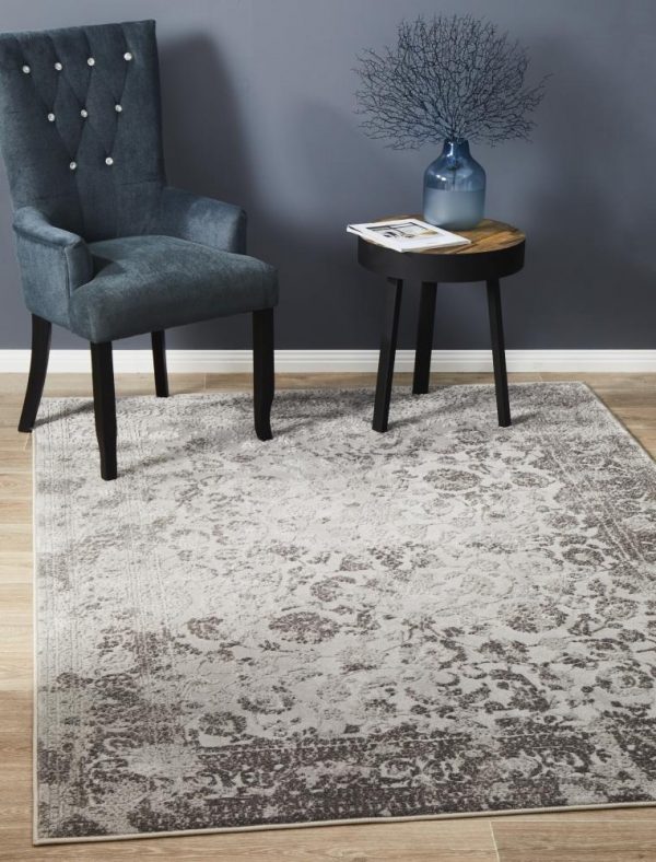 Fortune Silver Rug Fortune Silver Rug Living Area