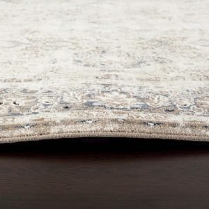 Classical Traditional Cream Dining Room Rug