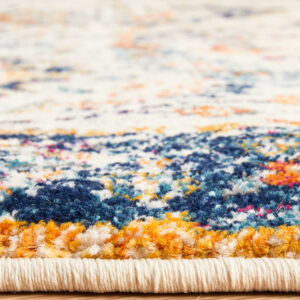 Pattern Rug Round Rug Side View