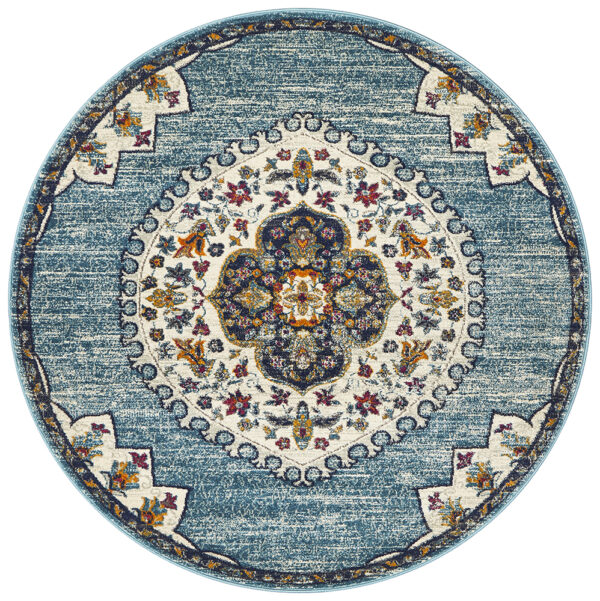 Rococo Rug round close up