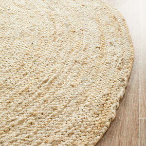 Round Jute Natural Rug - Image 5