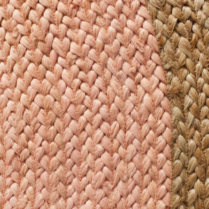 Round Pink Rug Close Up Photo