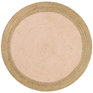 Round Pink Rug Design