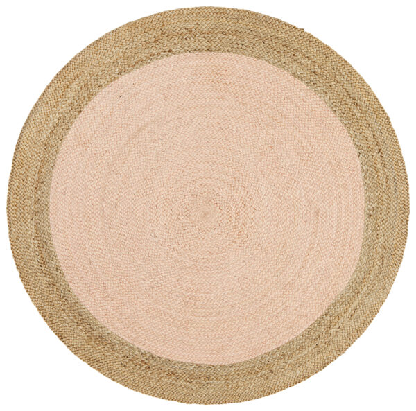Round Pink Rug Design