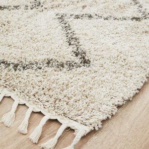 Corner Of Rug With Fringed edge